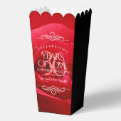 Elegant 36th Roos Wedding Jubileum Celebration Bedankdoosjes (Achterkant)