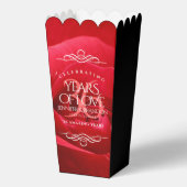 Elegant 36th Roos Wedding Jubileum Celebration Bedankdoosjes (Voorkant)