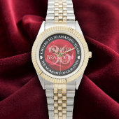 Elegant 36th Roos Wedding Jubileum Celebration Horloge