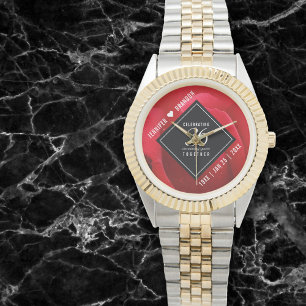 Elegant 36th Roos Wedding Jubileum Celebration Horloge