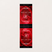 Elegant 36th Roos Wedding Jubileum Celebration Kaart (Buitenkant ongevouwen)