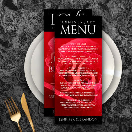 Elegant 36th Roos Wedding Jubileum Celebration Menu