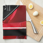 Elegant 36th Roos Wedding Jubileum Celebration Theedoek (Quarter Fold)