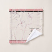 Elegant 37th Alabaster Wedding Jubileum Bad Handdoek (Wasdoekje)