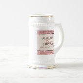 Elegant 37th Alabaster Wedding Jubileum Bierpul (Voorkant rechts)