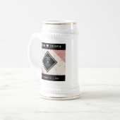 Elegant 37th Alabaster Wedding Jubileum Bierpul (Voorkant links)