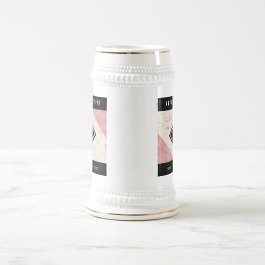 Elegant 37th Alabaster Wedding Jubileum Bierpul (Center)