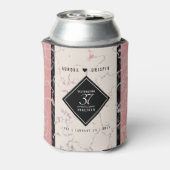 Elegant 37th Alabaster Wedding Jubileum Blikjeskoeler (Blikje Achterkant)