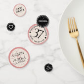 Elegant 37th Alabaster Wedding Jubileum Confetti (Groep)