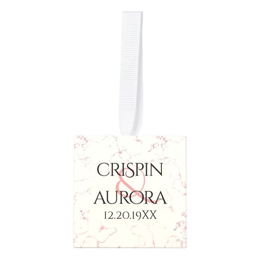 Elegant 37th Alabaster Wedding Jubileum Decoratie (Voorkant)