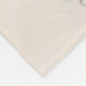 Elegant 37th Alabaster Wedding Jubileum Fleece Deken (Hoek)