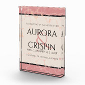 Elegant 37th Alabaster Wedding Jubileum Fotoblokken (Rechts)