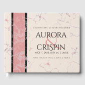 Elegant 37th Alabaster Wedding Jubileum Gastenboek (Voorkant)