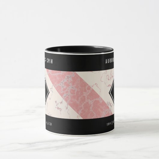 Elegant 37th Alabaster Wedding Jubileum Mok (Midden)