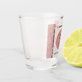 Elegant 37th Alabaster Wedding Jubileum Shot Glas (Links)