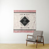 Elegant 37th Alabaster Wedding Jubileum Wandkleed (In situ)