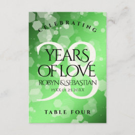 Elegant 38th Emerald Wedding Jubileum Bedankkaart