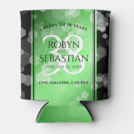 Elegant 38th Emerald Wedding Jubileum Blikjeskoeler