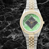 Elegant 38th Emerald Wedding Jubileum Horloge