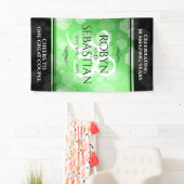 Elegant 38th Emerald Wedding Jubileum Spandoek (Insitu)