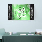 Elegant 38th Emerald Wedding Jubileum Spandoek (Beurs)