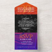 Elegant 39e Agaten Huwelijksjubileum Viering All In One Uitnodiging (Binnen)