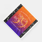 Elegant 39th Agate Wedding Anniversary Celebration Servet (Hoek)