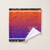 Elegant 39th Agate Wedding Jubileum Bad Handdoek (Wasdoekje)