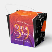 Elegant 39th Agate Wedding Jubileum Bedankdoosjes (Achterkant)