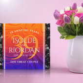 Elegant 39th Agate Wedding Jubileum Celebration Canvas Afdruk