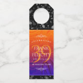 Elegant 39th Agate Wedding Jubileum Celebration Flessenhanger (Voorkant)