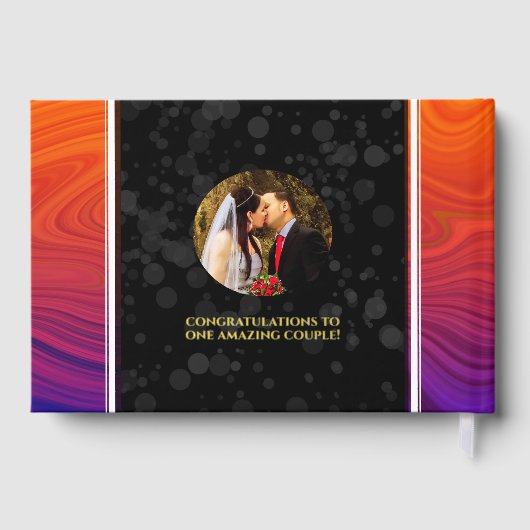 Elegant 39th Agate Wedding Jubileum Celebration Gastenboek (Achterkant)