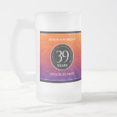 Elegant 39th Agate Wedding Jubileum Celebration Matglas Bierpul (Links)