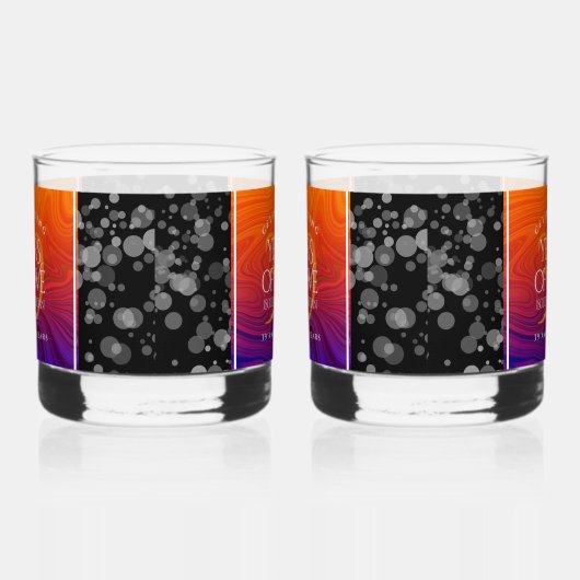 Elegant 39th Agate Wedding Jubileum Celebration Whisky Glas (Links)