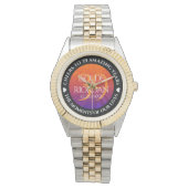 Elegant 39th Agate Wedding Jubileum Horloge (Voorkant)