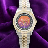 Elegant 39th Agate Wedding Jubileum Horloge