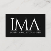 Elegant 3 Afbeeldingen Foto's Drieluik Model Agenc Visitekaartje (Achterkant)