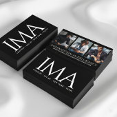 Elegant 3 Afbeeldingen Foto's Drieluik Model Agenc Visitekaartje