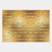 Elegant 3 Colors Gold Merry kerst Inpakpapier Vel (Voorkant 3)