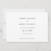 Elegant 3 foto Sla de datum op Aankondiging (Achterkant)