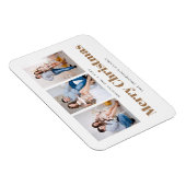 Elegant 3 Foto's Familie Zure Kerstmis Magneet (Rechterzijde)