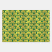 Elegant 3 kleuren Gold Art Deco Arches #1 DIY BG Inpakpapier Vel (Voorkant 2)