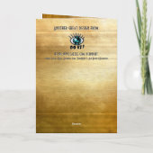 Elegant 3 Layer Cake Personalized Birthday Kaart (Achterkant)