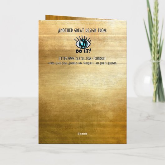 Elegant 3 Layer Cake Personalized Birthday Kaart (Achterkant)