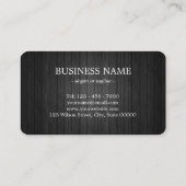 Elegant 3D Black Gold Roos Designer Visitekaartje (Achterkant)