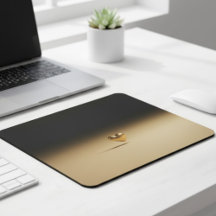 Elegant 3D Gouden Hart Minimalistische Zwarte & Go