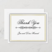 Elegant 3D - Hartelijk dank - kaart (Voorkant / Achterkant)