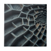 Elegant 3D-ontwerp - Modern Art Spiral Labyrinth Tegeltje (Voorkant)