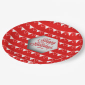 Elegant 3D Prettige feestdagen Papieren Bordje (Gekanteld)