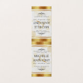 Elegant 3e Leather Jubileum Celebration Kaart (Buitenkant ongevouwen)